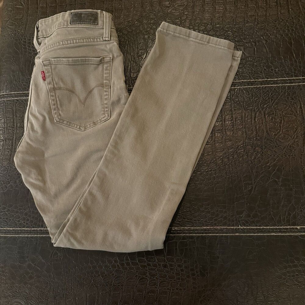 Levi's Mid Rise Skinny Jeans Womens 6M Gray Denim Stretch Mid Rise Pants